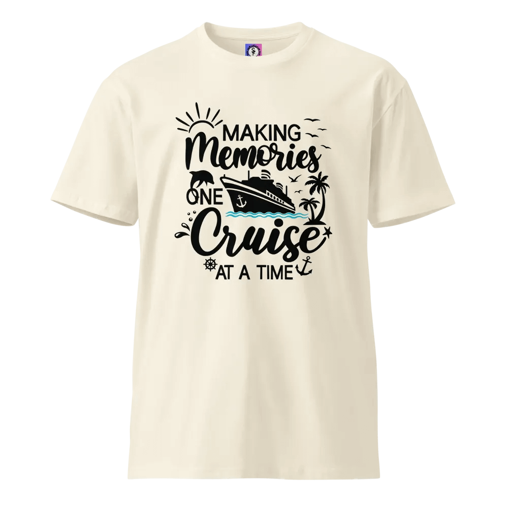 Making Memories One Cruise at a Time Unisex Premium Light Colours T-Shirt product image (1)
