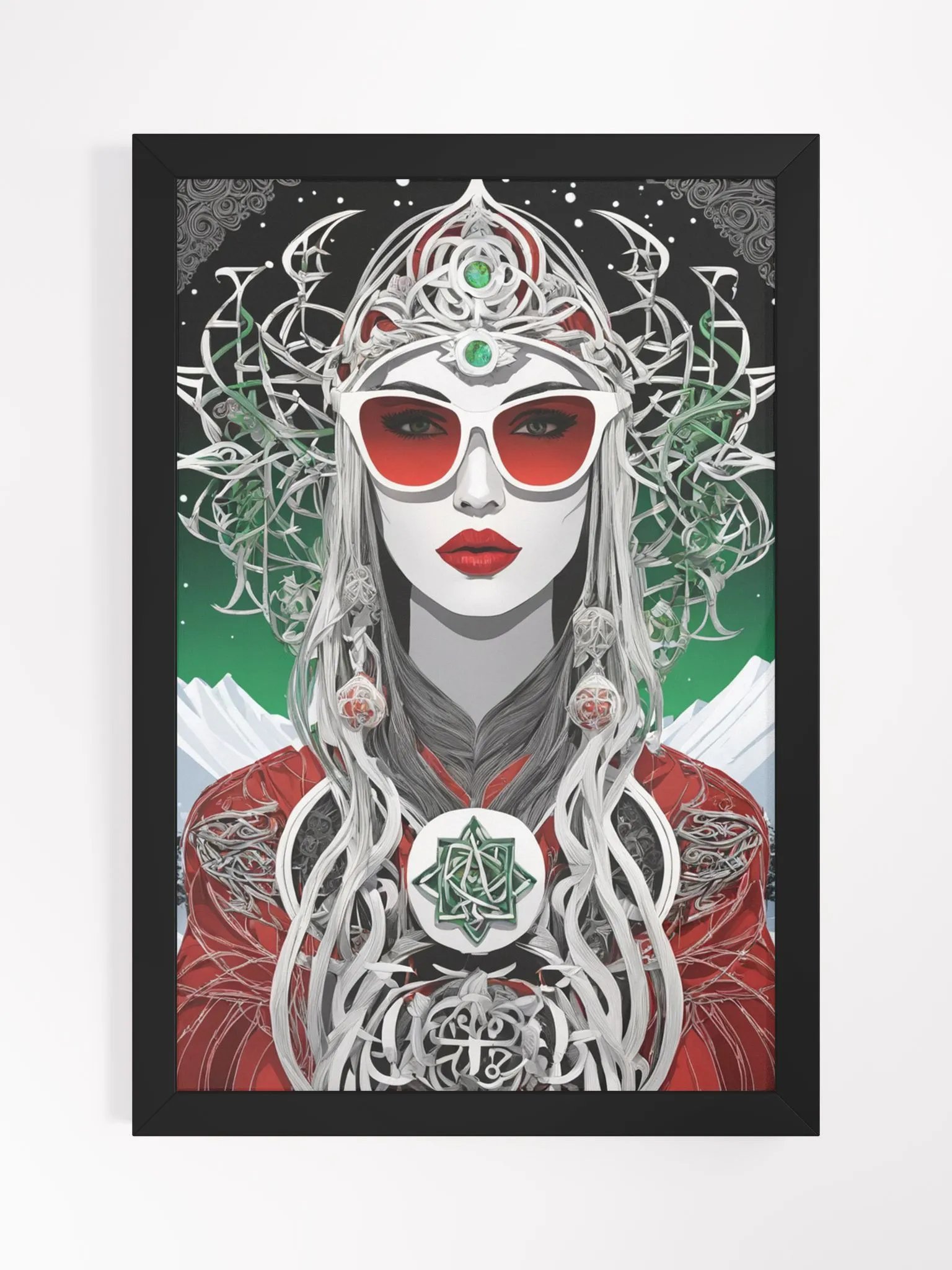 Winter Wiccan 01 - Framed Matte Poster product image (1)