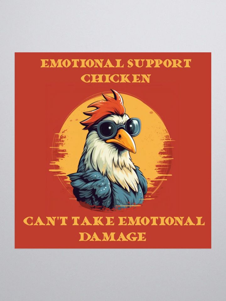 Emotional Support Chicken Sticker (Sticker Series) product image (1)