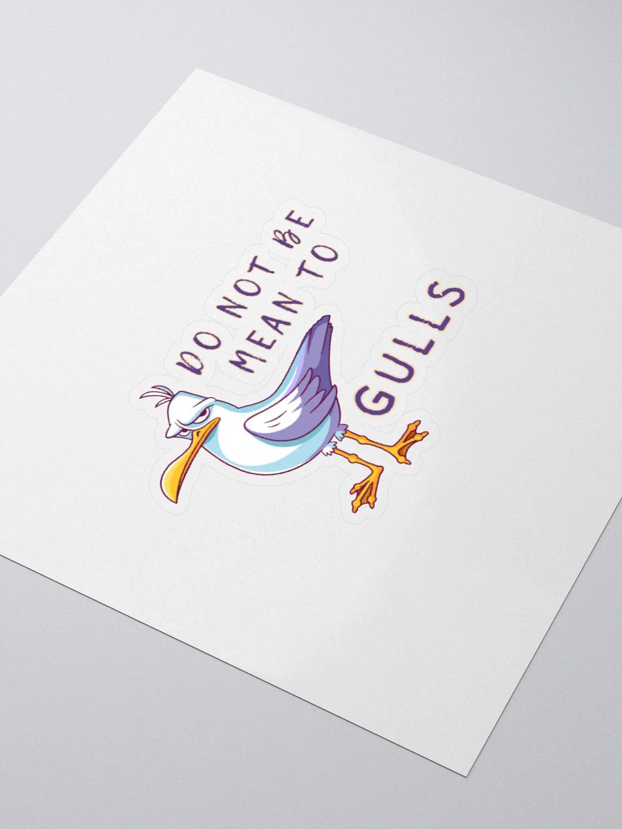 Do Not Be Mean to Gulls Kiss Cut Stickers product image (9)
