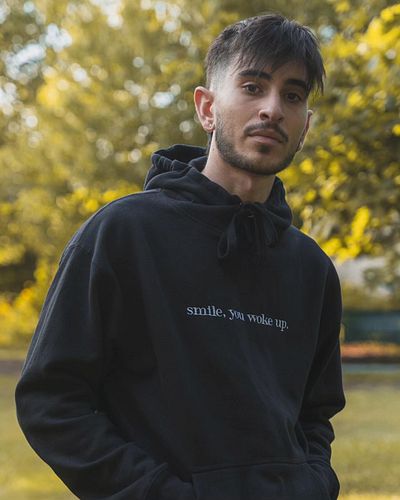 In response to his new hoodie, David states...

