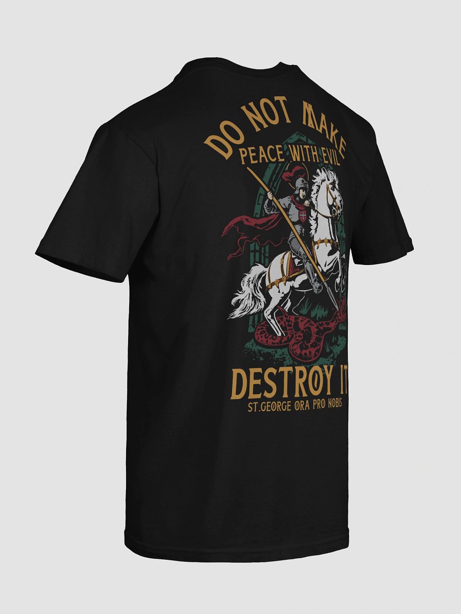 St. George Ora Pro Nobis (Front Cross, design back) heavy tee product image (10)