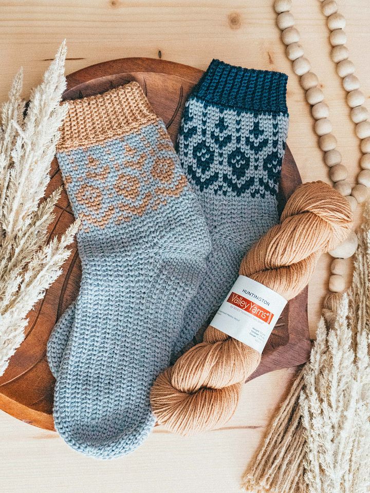 Crochet Colorwork Woodland Walker Crochet Socks - Free Pattern product image (1)