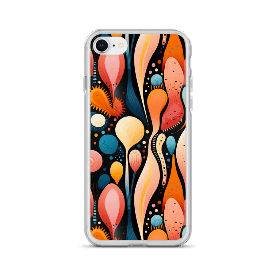 Cosmic Bloom Clear iPhone® Case. product image (1)