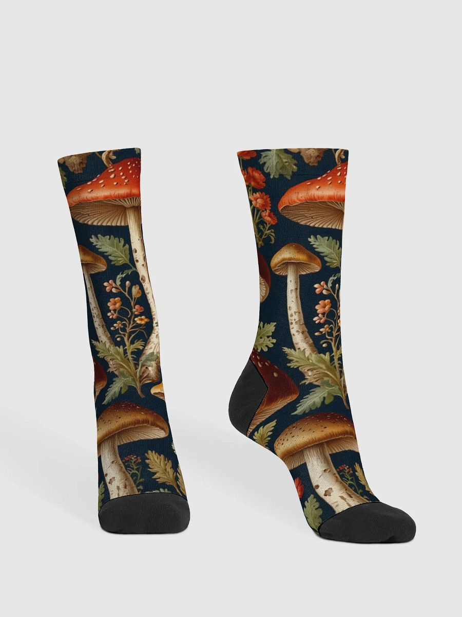 Mushroom Medley Sustainable Crew Socks product image (2)