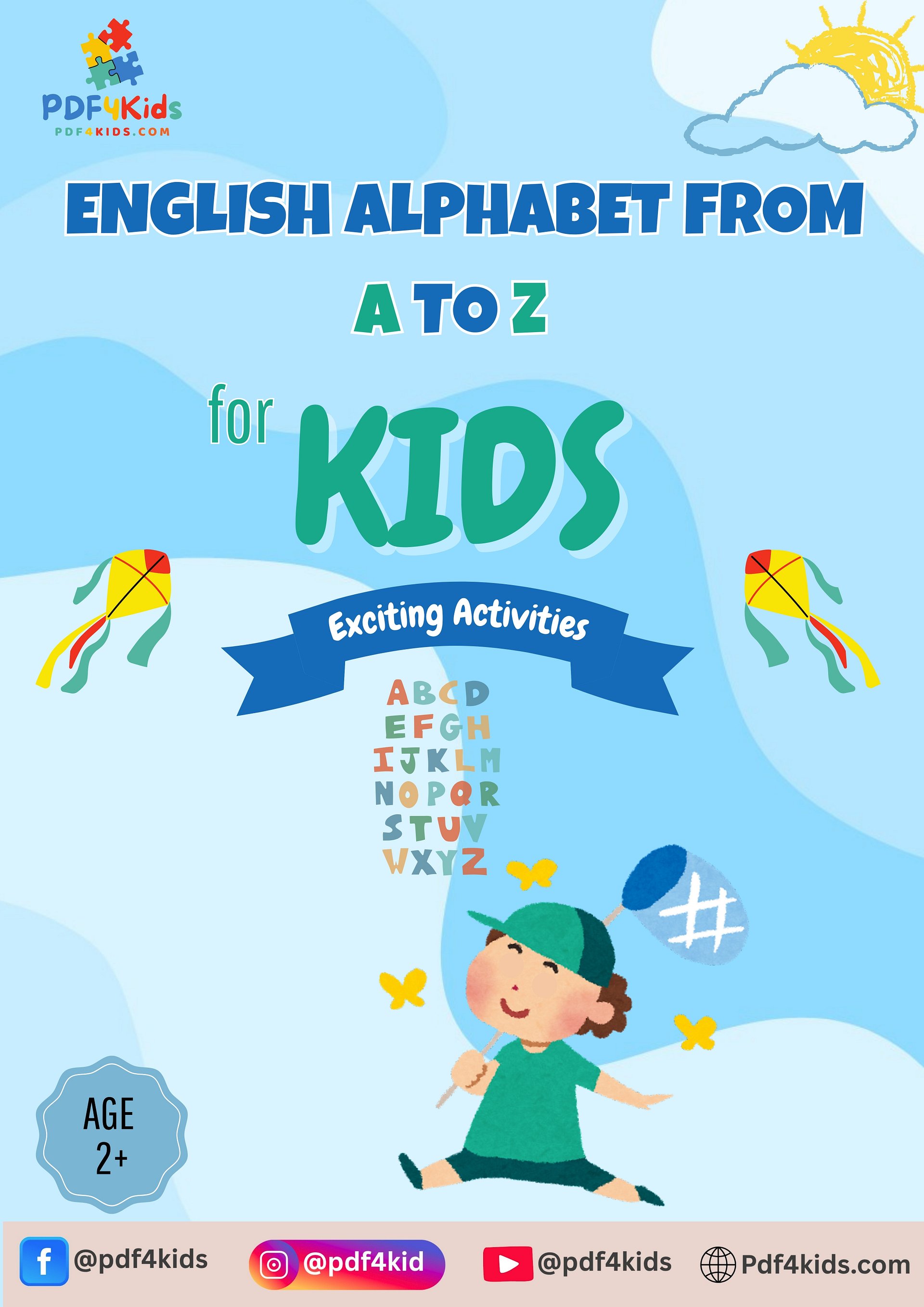 English Alphabet from A to Z with Writing Practice and Animal Names (29 Pages) product image (1)