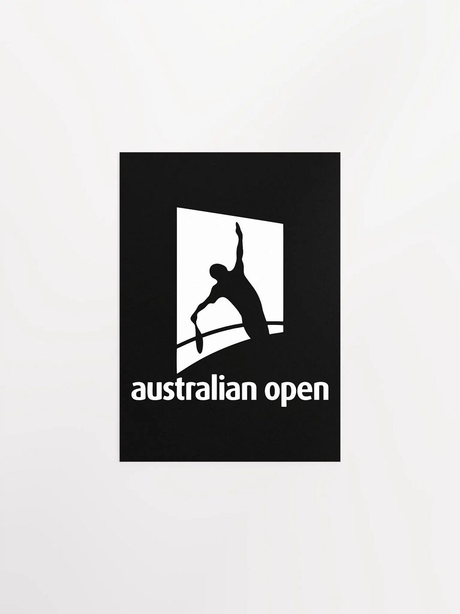 Australian Open Silhouette Tennis Poster product image (2)