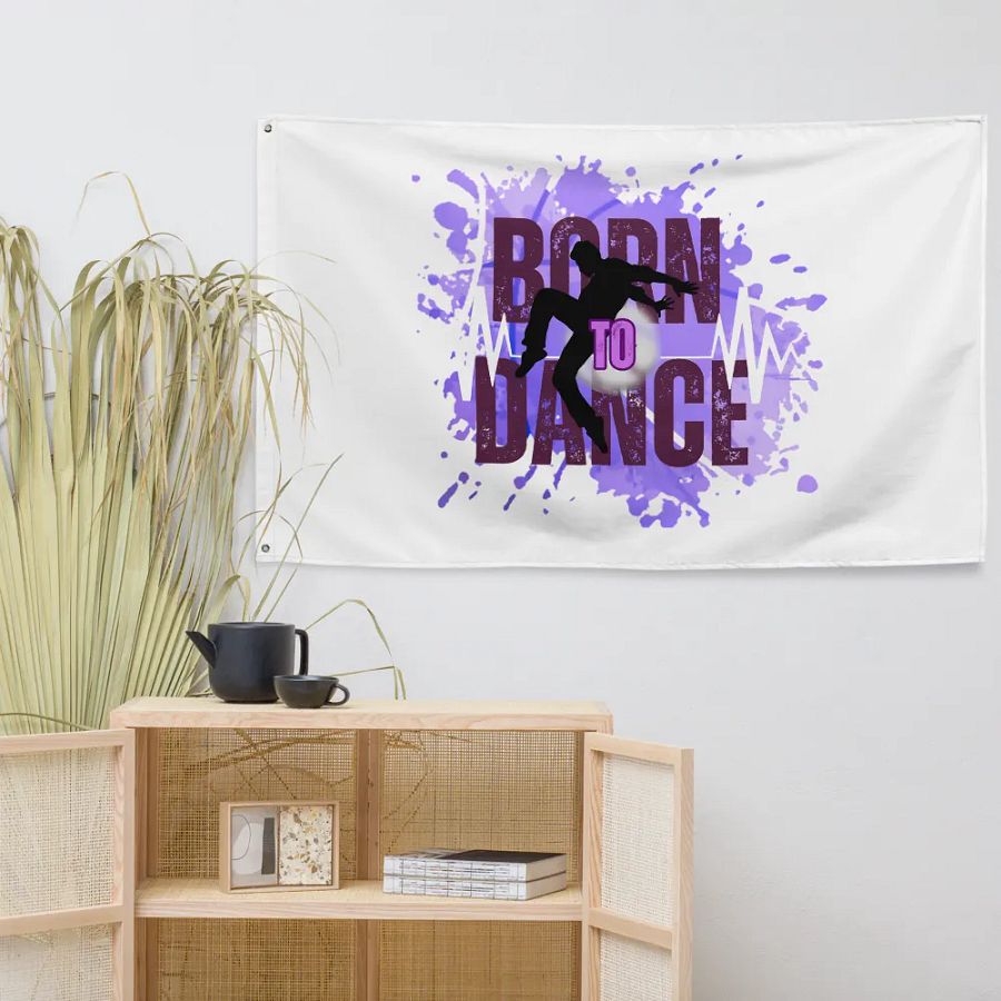 Born to Dance His Silhouette Flag product image (7)