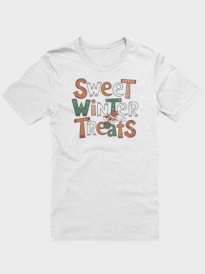 “Sweet Winter Treats” t-shirt, Sweet Winter Treats t-shirt, holiday cheer clothing, holly leaf decoration shirt, snowflake adorned t-shirt, Christmas themed apparel, funny winter clothing, gift idea product image (1)