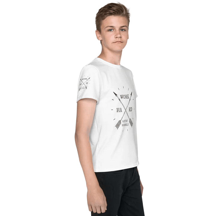 'Work Hard & Stay Humble' Work Ethic Youth T-Shirt product image (2)