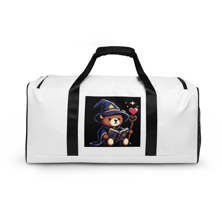 Pixel Art Teddy Bear Adventurers Duffle Bag product image (2)