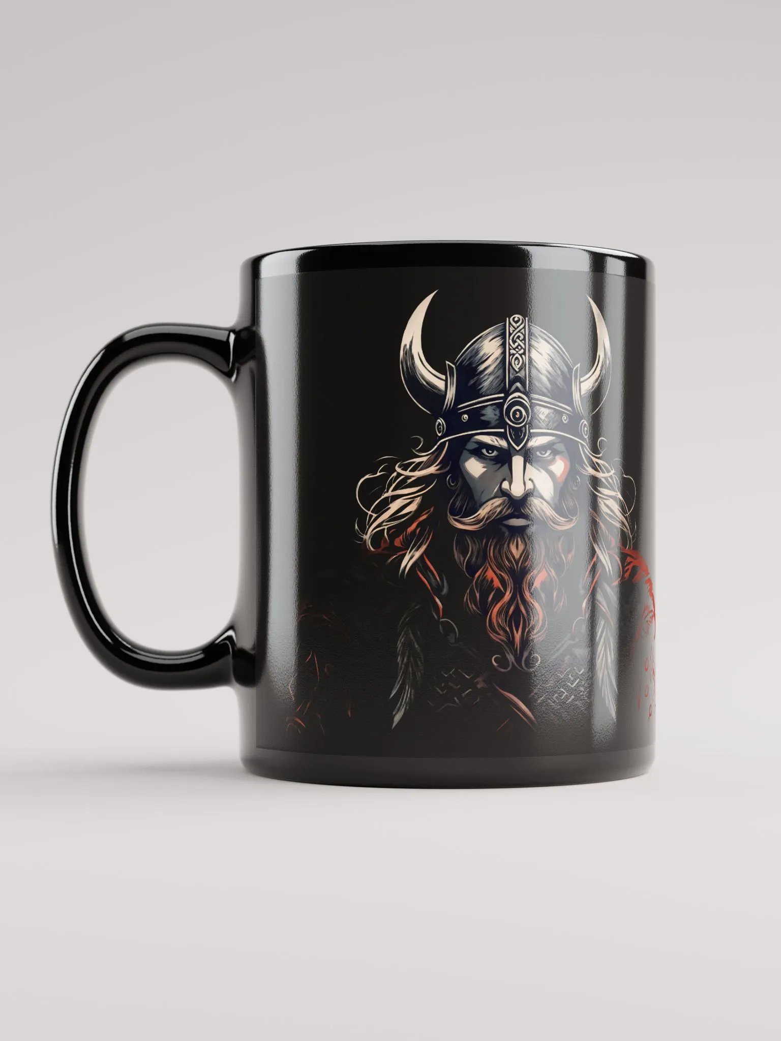 Black Glossy Mug - Viking product image (6)