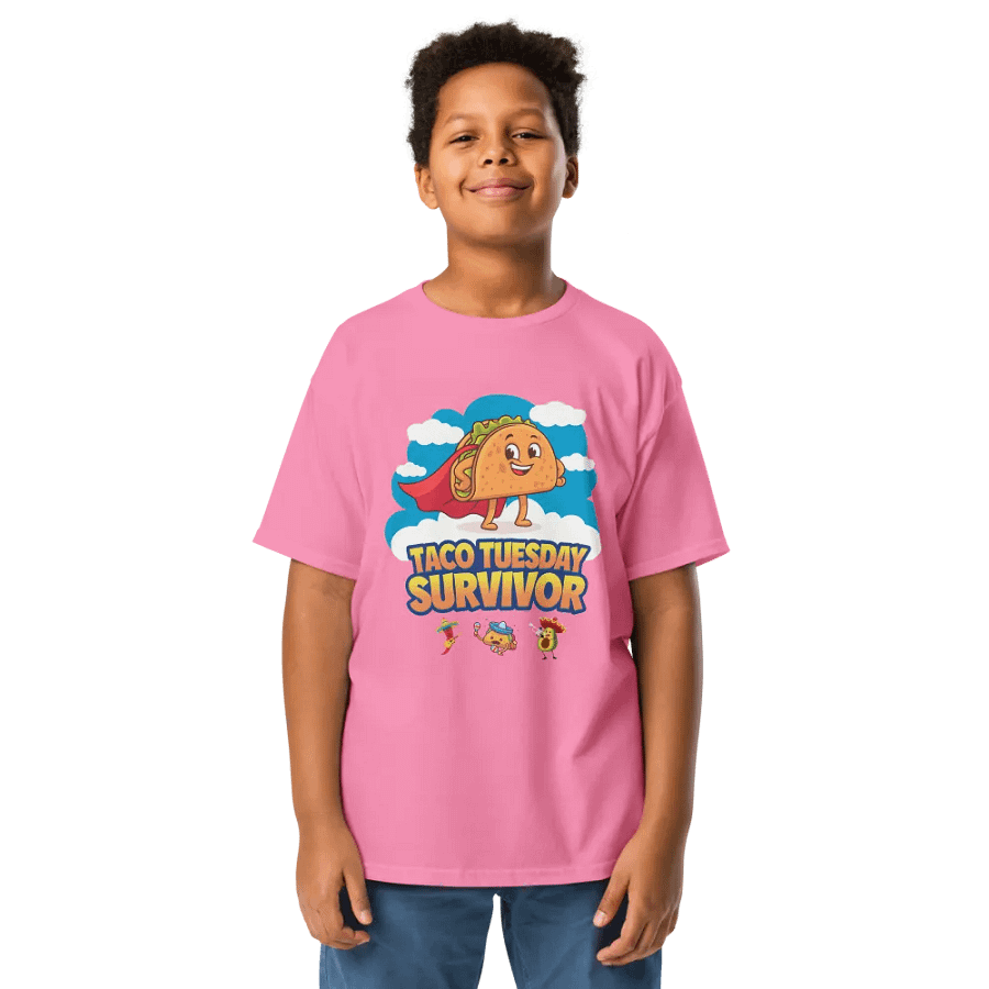 Superhero Taco Tuesday Survivor Kids Tee (Kid's Unisex)) product image (1)