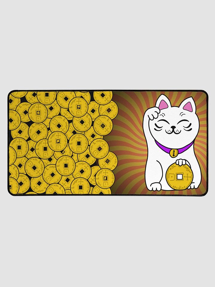 Maneki neko large mouse mat product image (1)