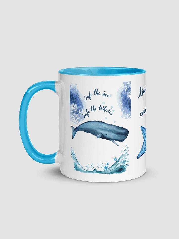 Coffee Mug blue inside - Safe the Whales product image (1)