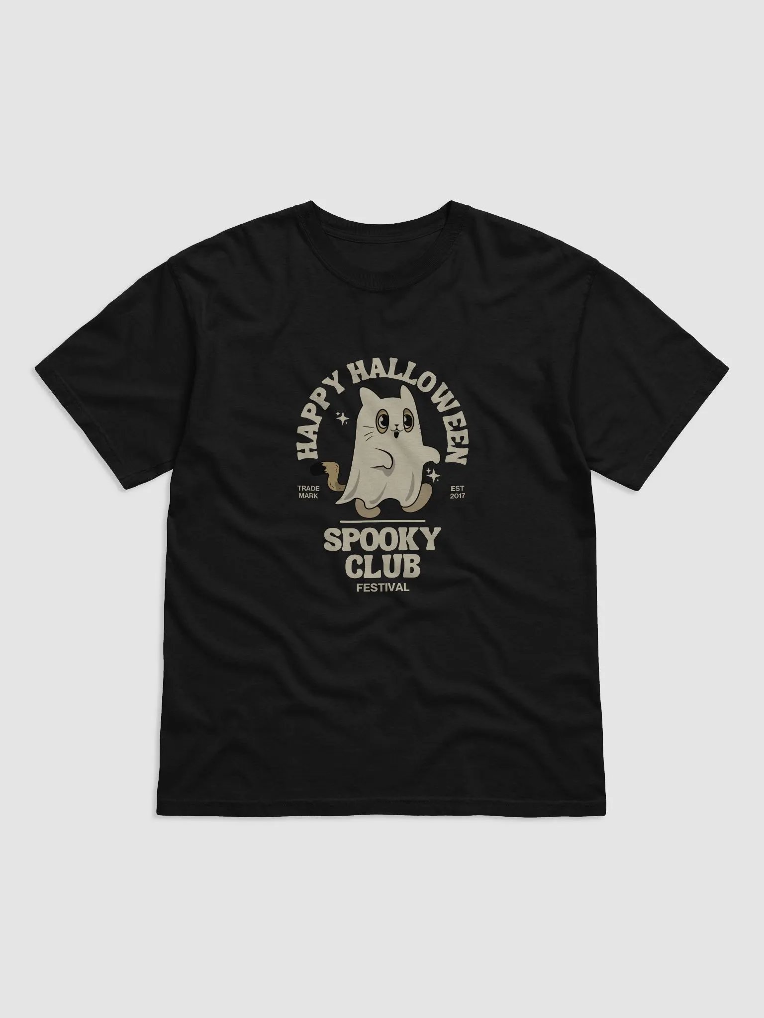 Spooky Club Cat Halloween T-Shirt product image (1)