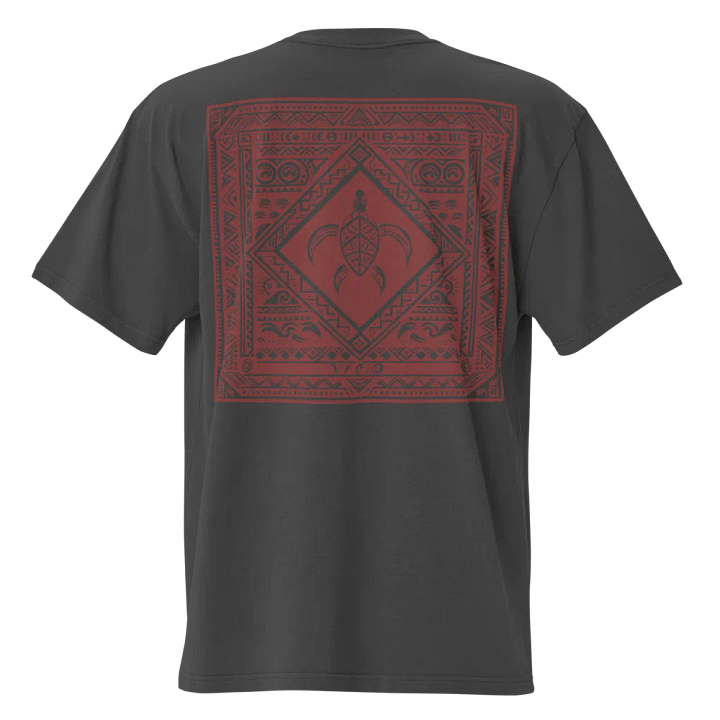 VACIO Tribal Turtle Premium Oversized Faded T-Shirt product image (1)