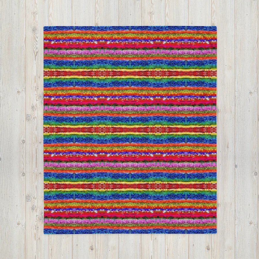 Boho colorful Stripes - Throw Blanket product image (7)