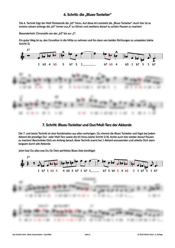 7 Schritte zum perfekten Blues Solo - Querfloete product image (6)