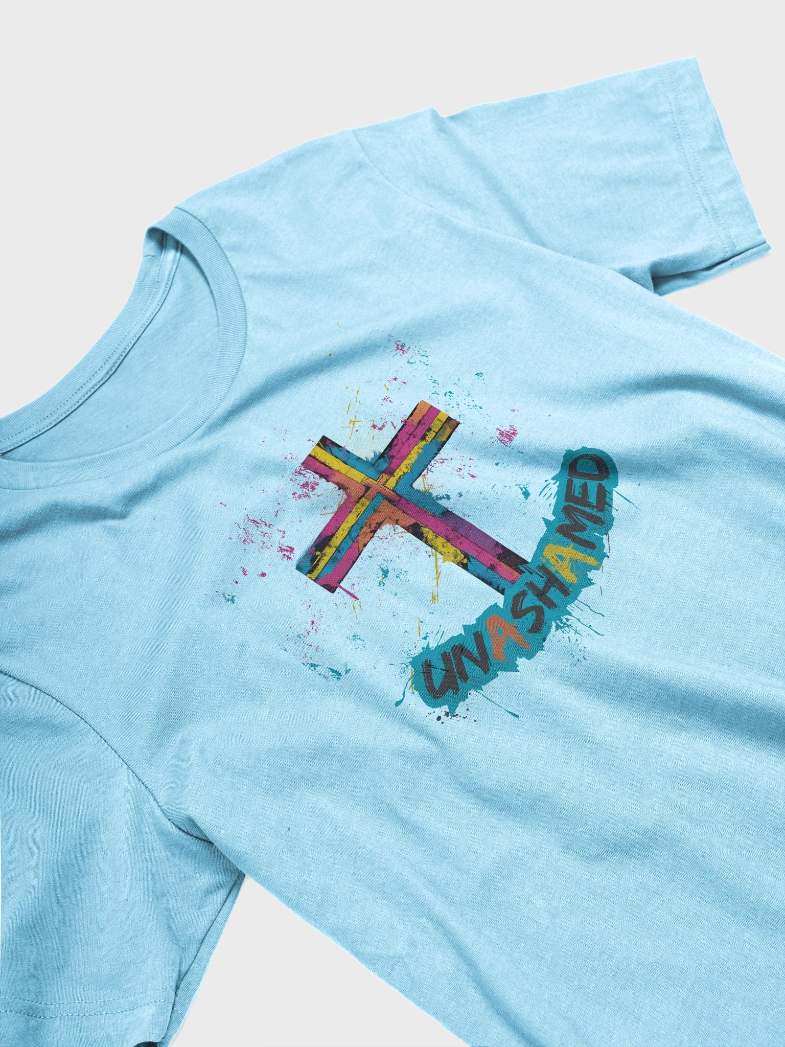 Unashamed Ro 1:16 Cross T-Shirt - Unisex Bella & Canvas fit product image (24)
