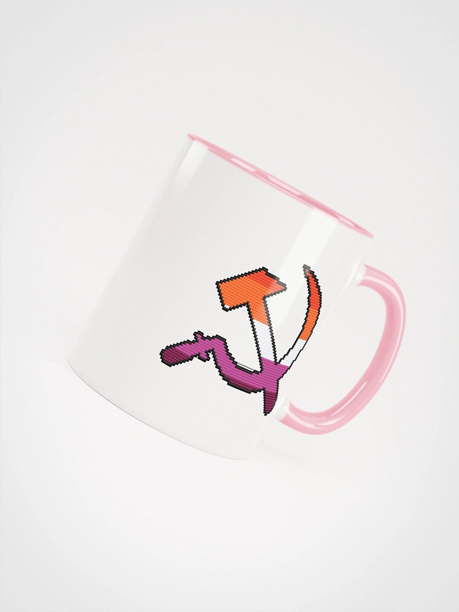 Lesbian Pride Hammer & Sickle Ceramic Mug product image (7)