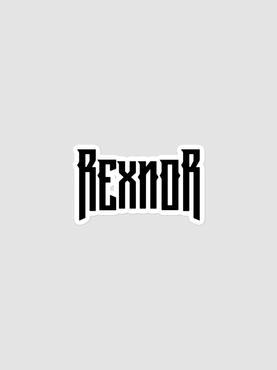 REXNOR Sticker - Black Text product image (1)
