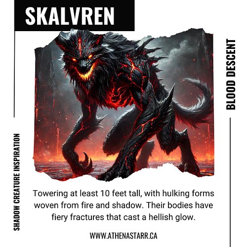 The Skalvren in Blood Descent are towering, monstrous embodiments of chaos, standing at least ten feet tall. They are compose...