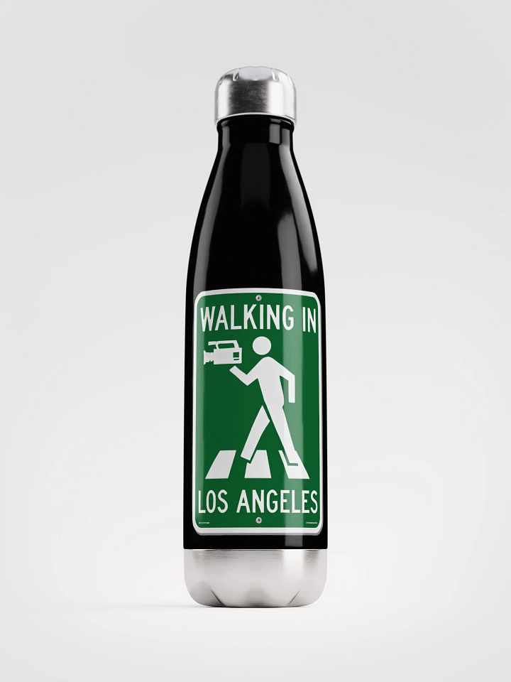 Walking in LA – Stainless Steel Water Bottle Vintage Print Edition product image (1)