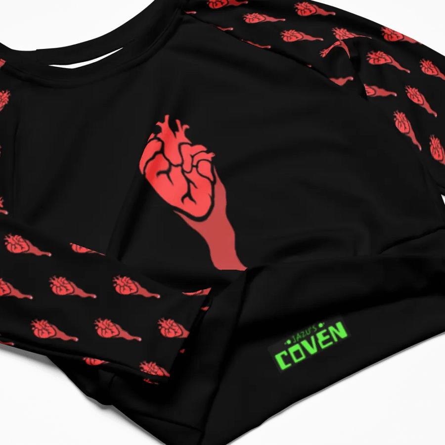 Bleeding Heart ●• Long Sleeve Crop Top product image (7)