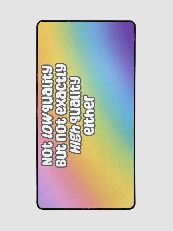 Not Low Quality XL Desk Mat - rainbow product image (2)