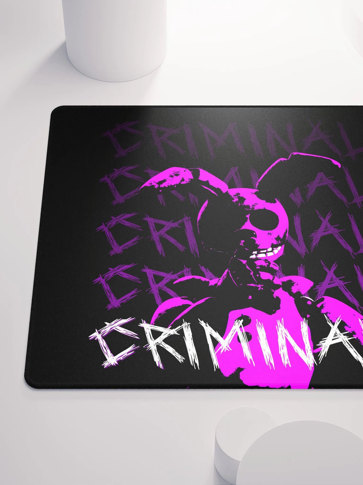 CRIMINAL - PREMIUM Gaming Mousepad (Black) product image (6)