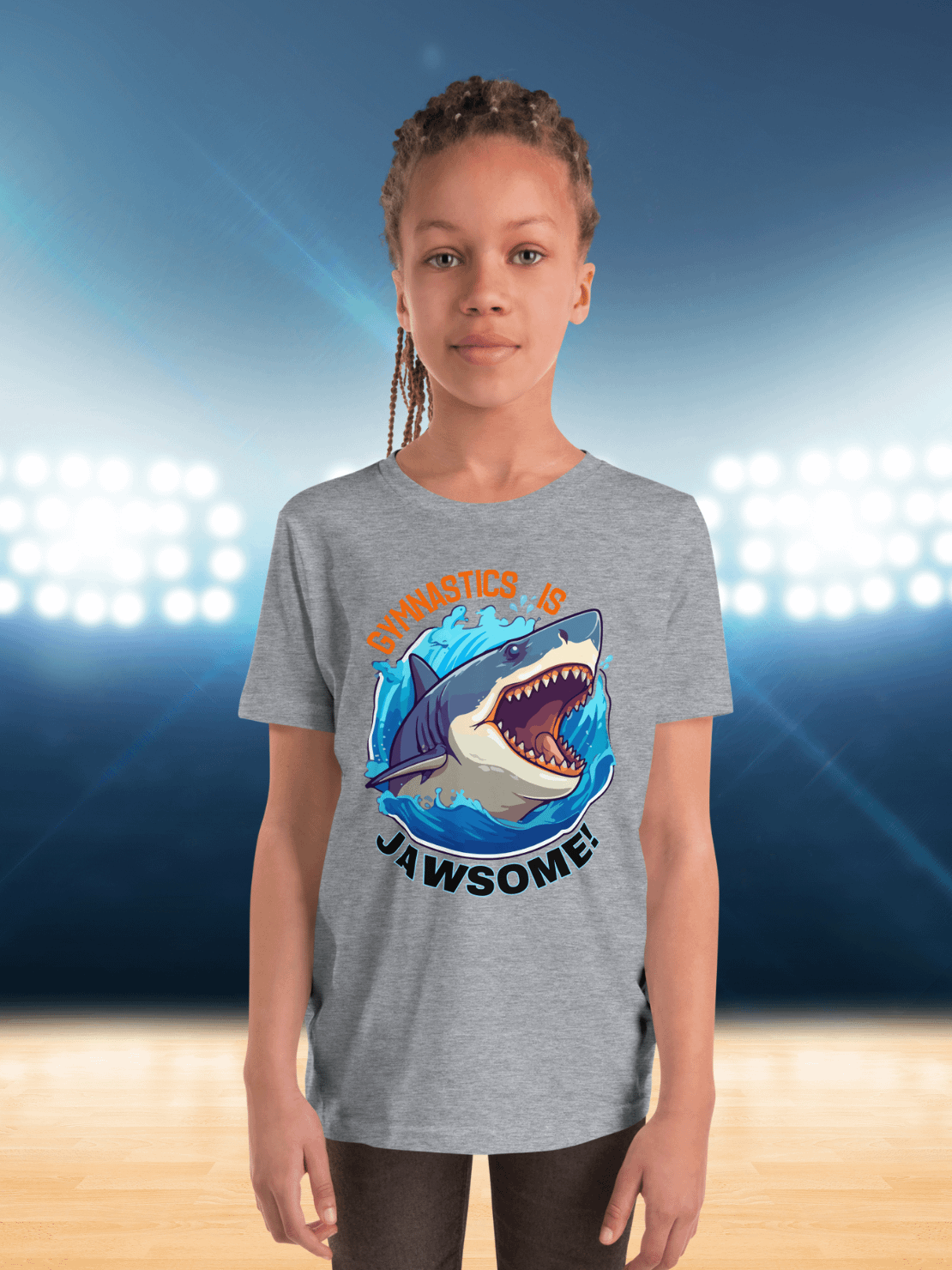 Gymnastics is Jawsome Boys Shark T-Shirt product image (6)