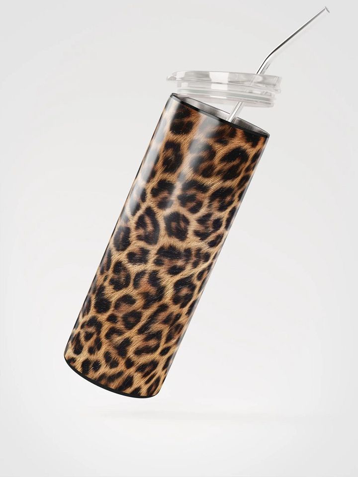 Sip in Style with Our Leopard Print Stainless Steel Tumbler | Eco-Friendly 20 oz Tumbler with Reusable Straw Included! product image (2)