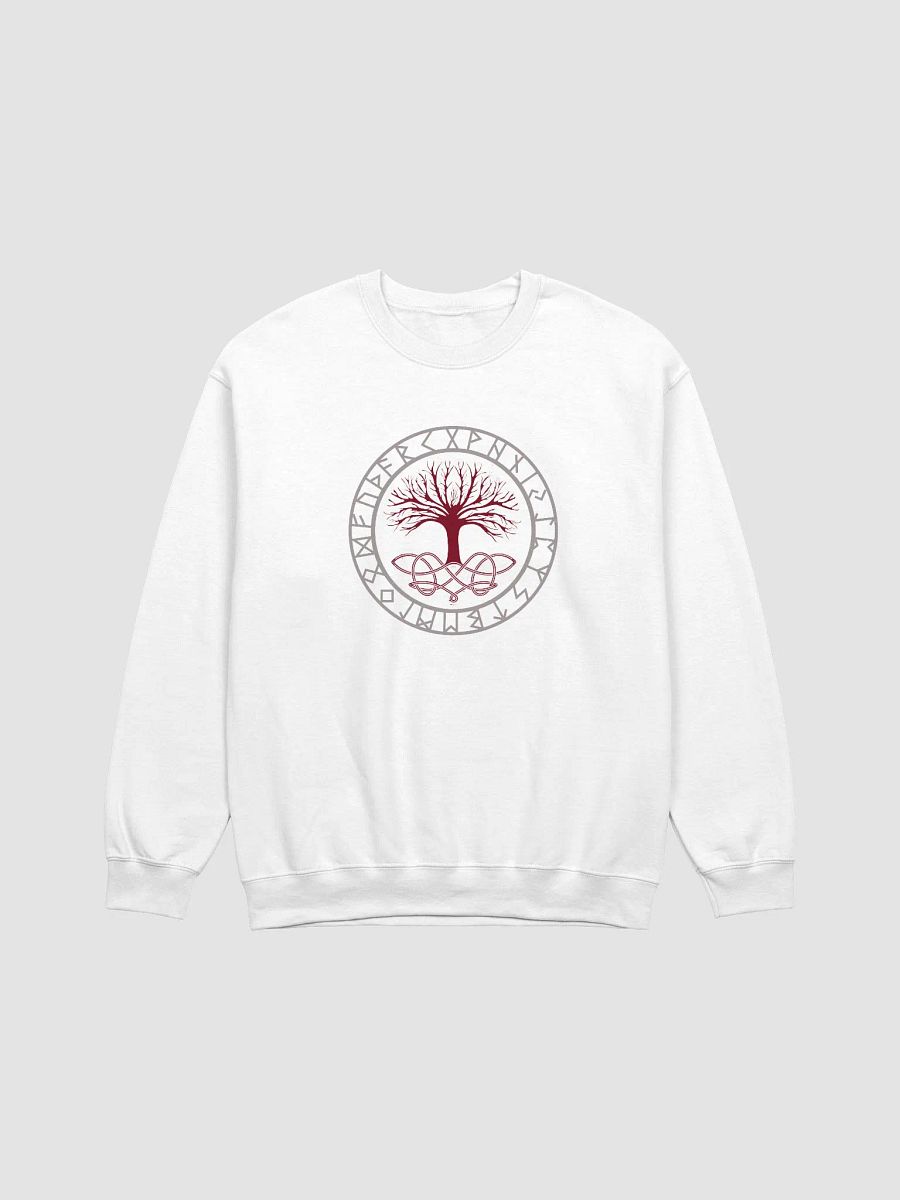 Burgundy Yggdrasil Symbol Unisex Sweatshirt product image (2)