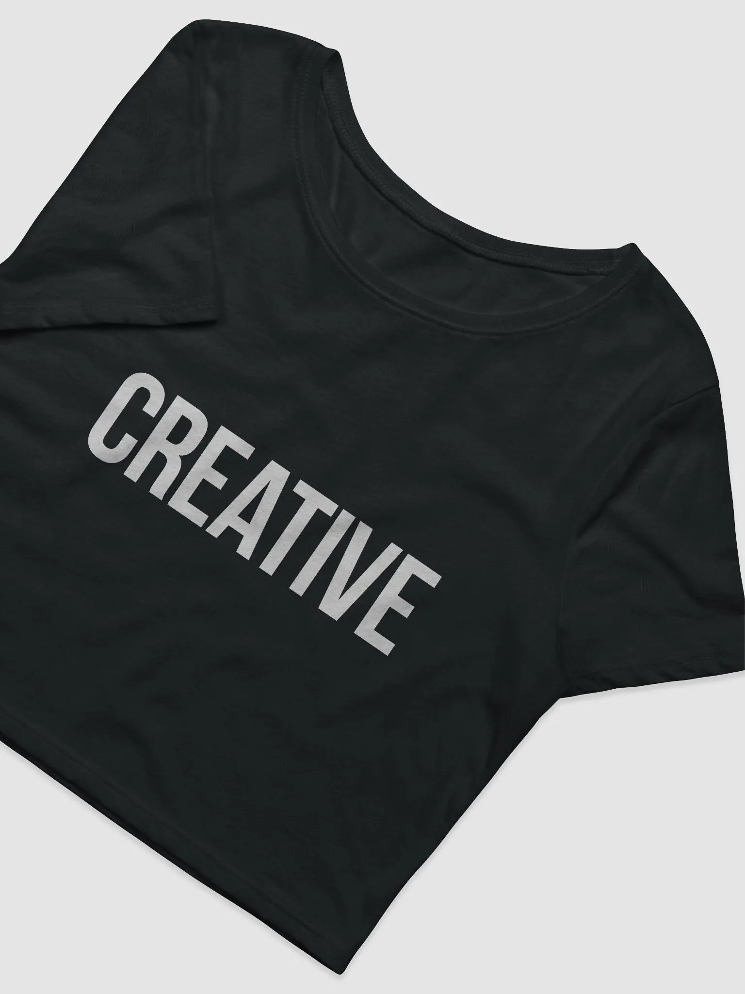 CartyCrew - Creative Cropped Black T product image (3)