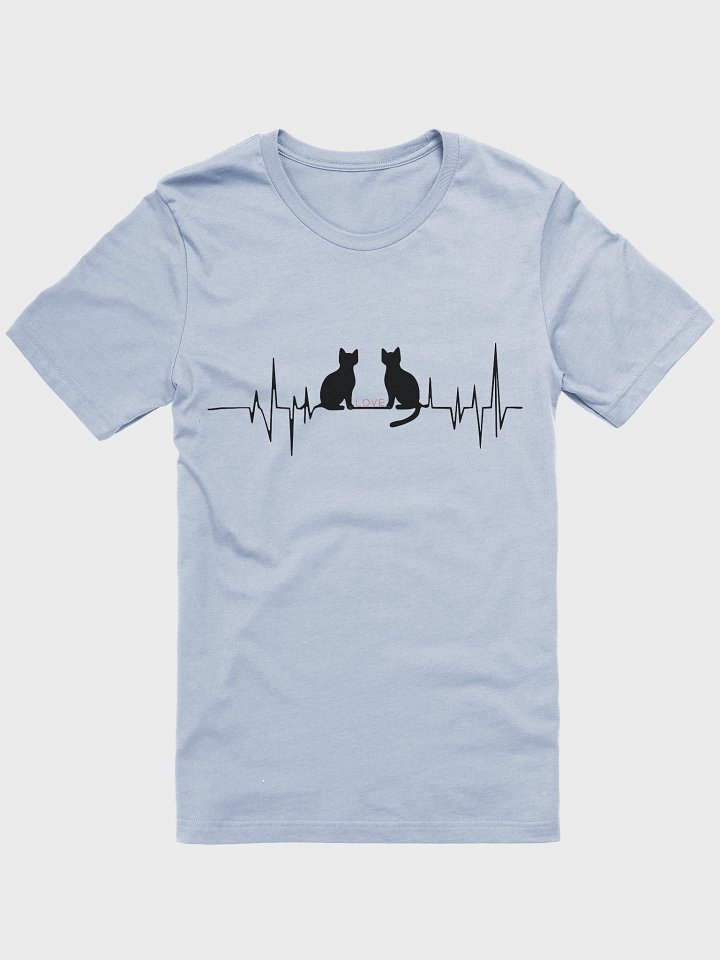 Purrfect Love - Cats ECG Silhouette T-Shirt product image (5)
