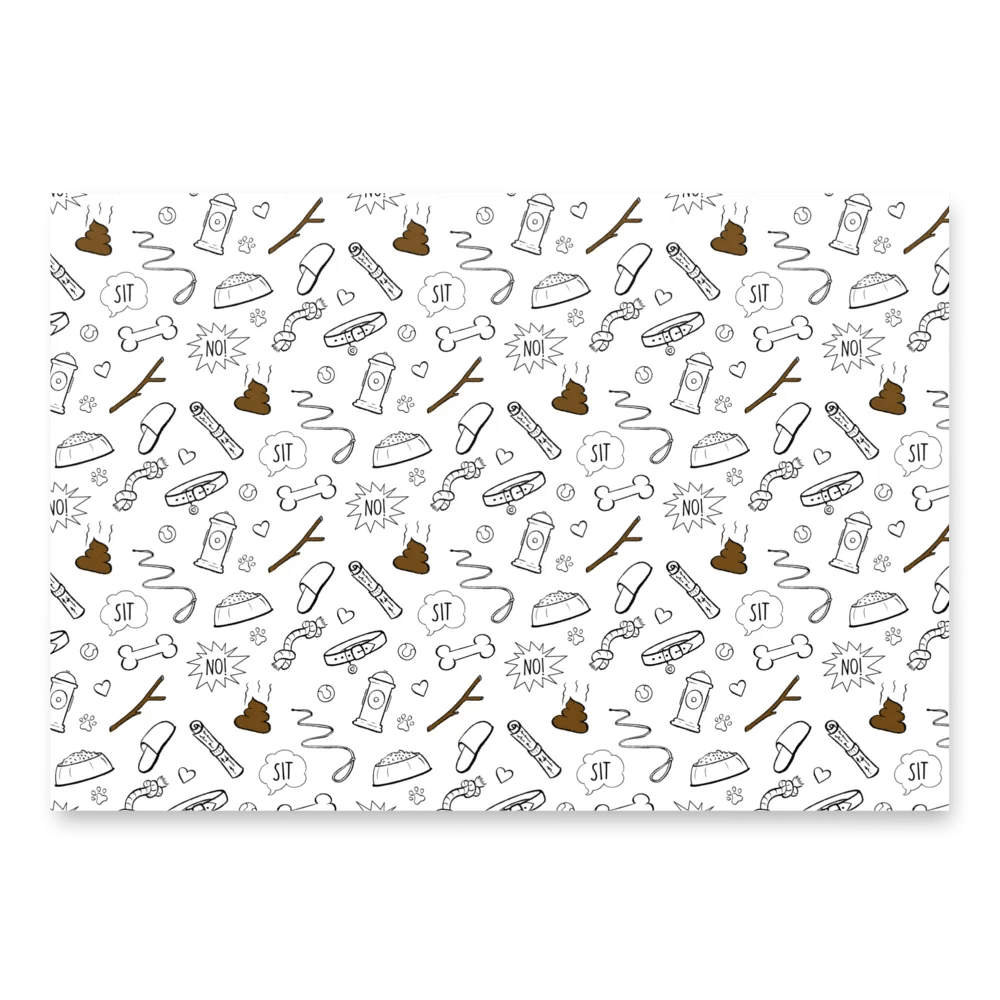 ”Good Boy” Dog Themed Wrapping Paper Trio (brown theme) product image (3)