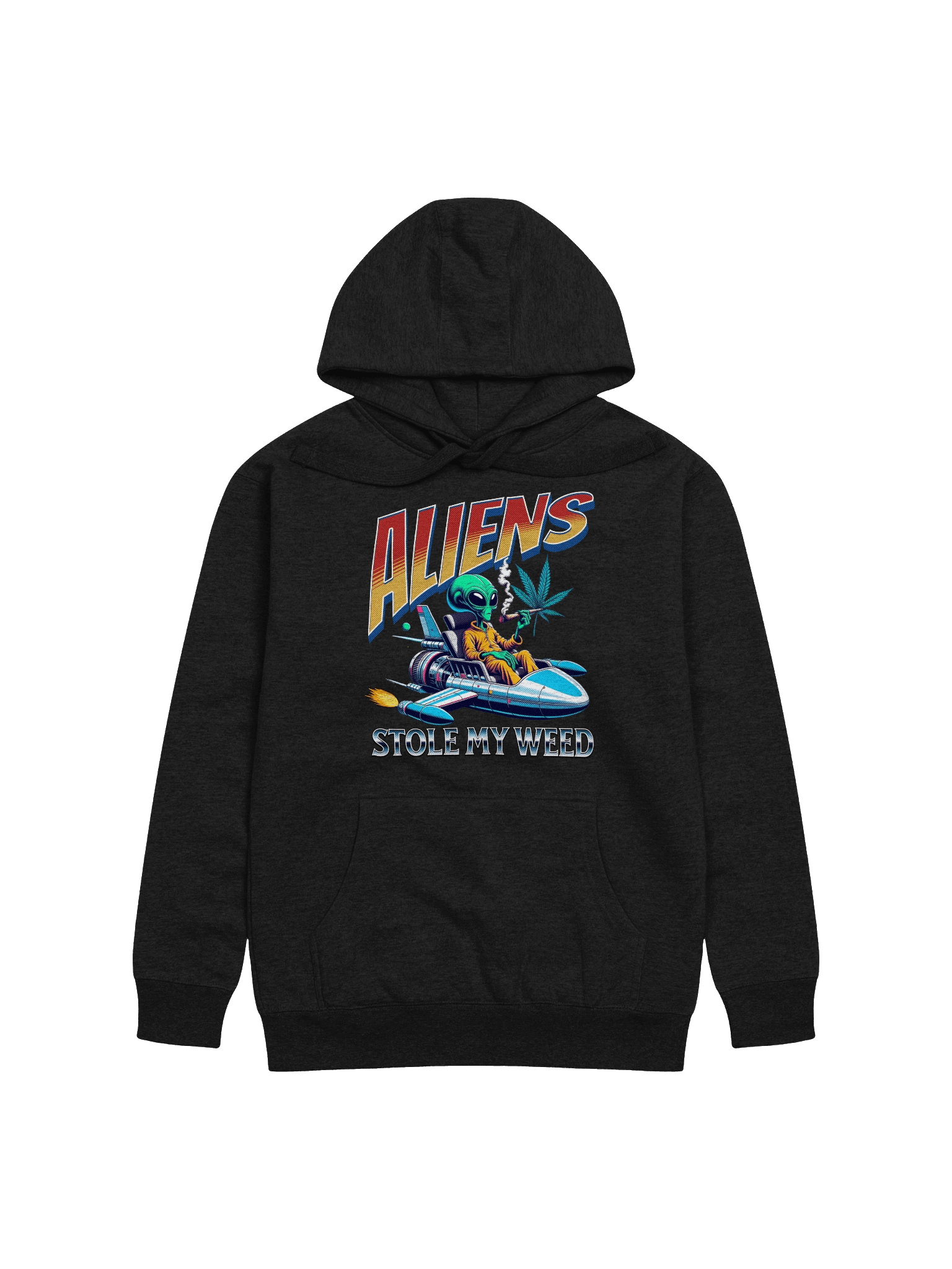 Aliens Stole My Weed - Out of this World - Stoner Style | Unisex Premium Hoodie product image (5)