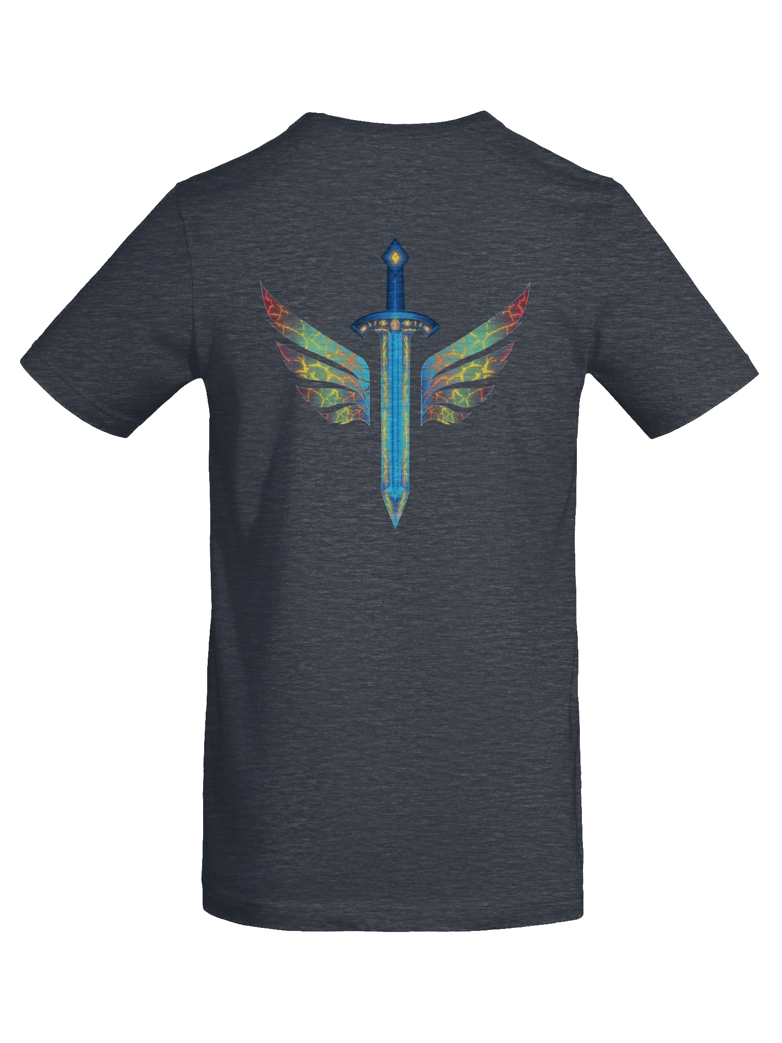 Winged Sword Monochrome T-Shirt product image (52)