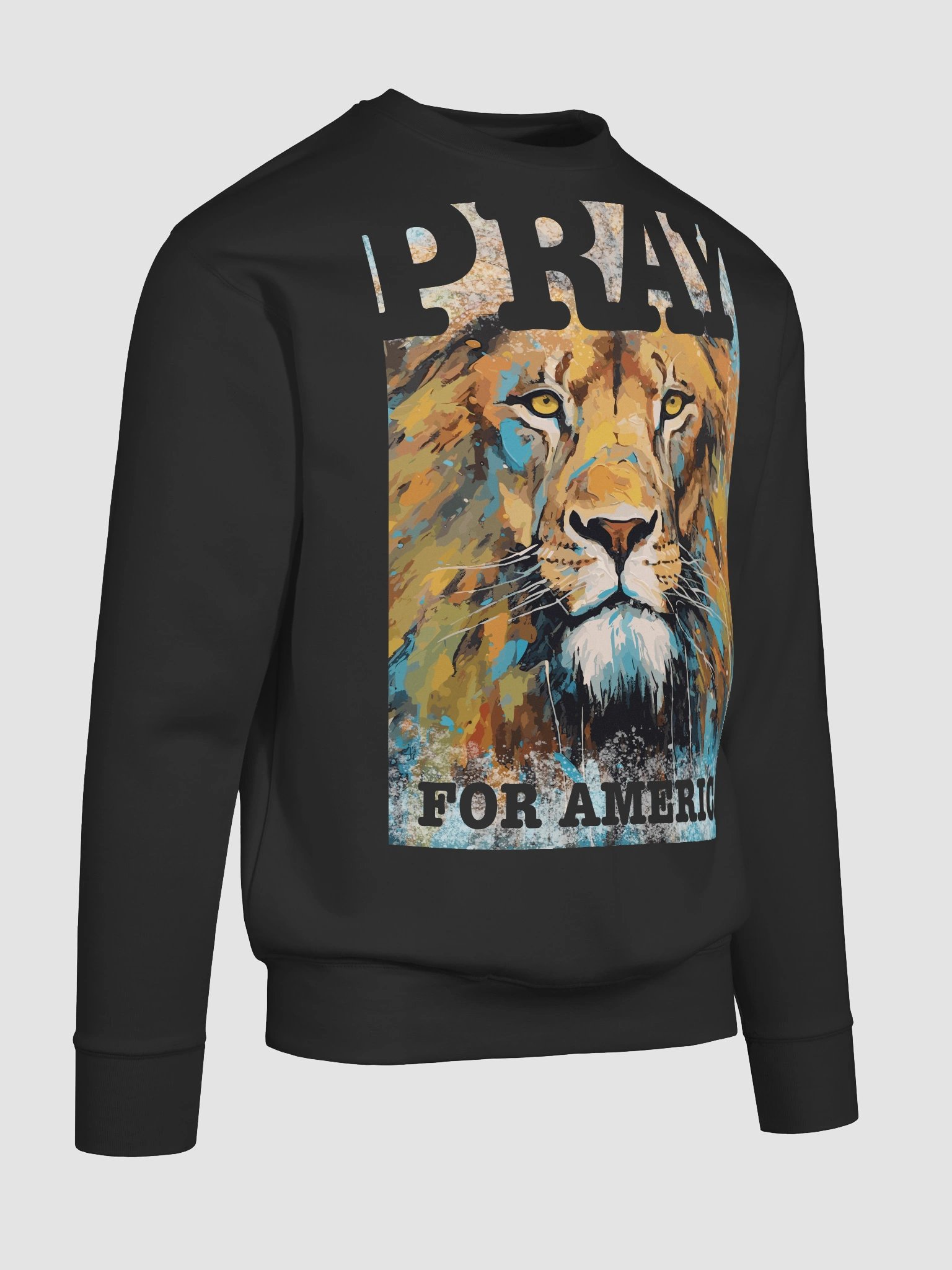 Brave Lion Pray for America Premium Sweatshirt product image (7)