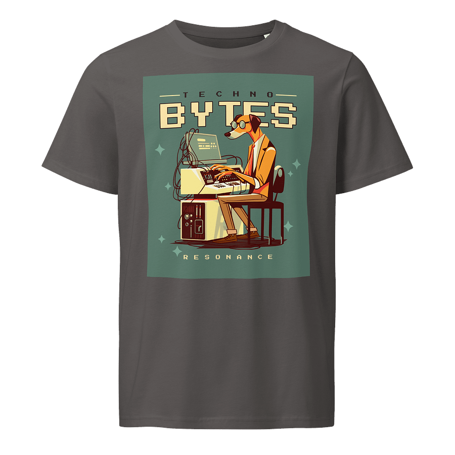 Analog Synthesizer Animated Dog Retro Dog Retro Music Vintage Vibes T-Shirt product image (1)