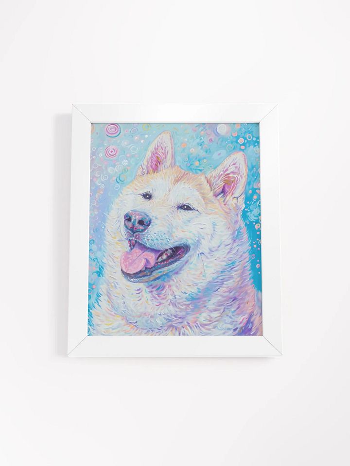 Whimsical Dog Smiles Framed Poster product image (1)