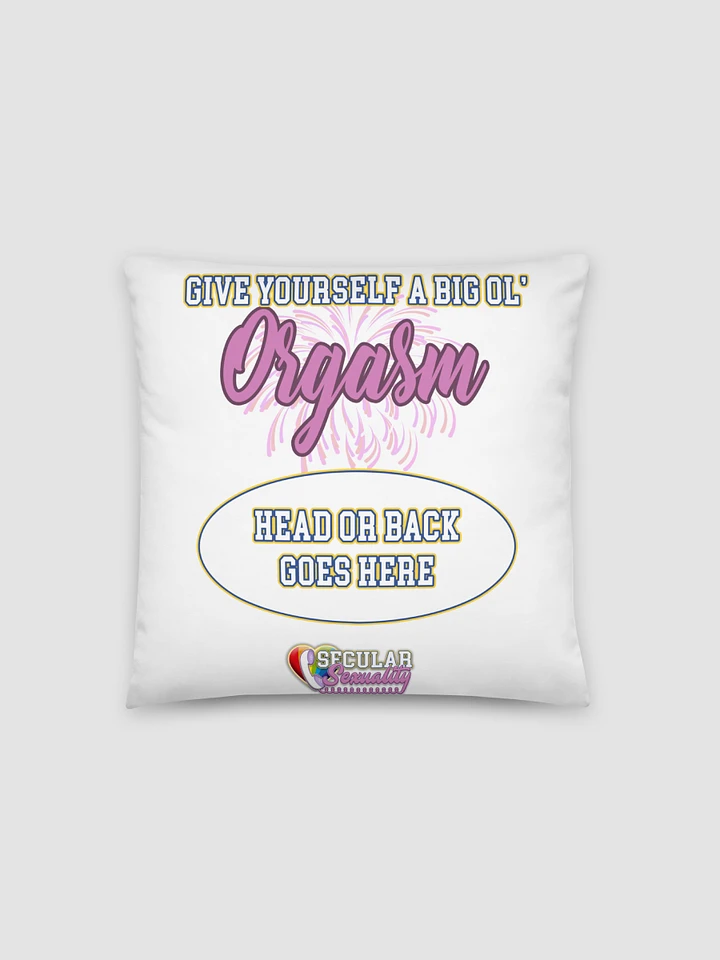 Secular Sexuality Orgasm Pillow - White product image (1)