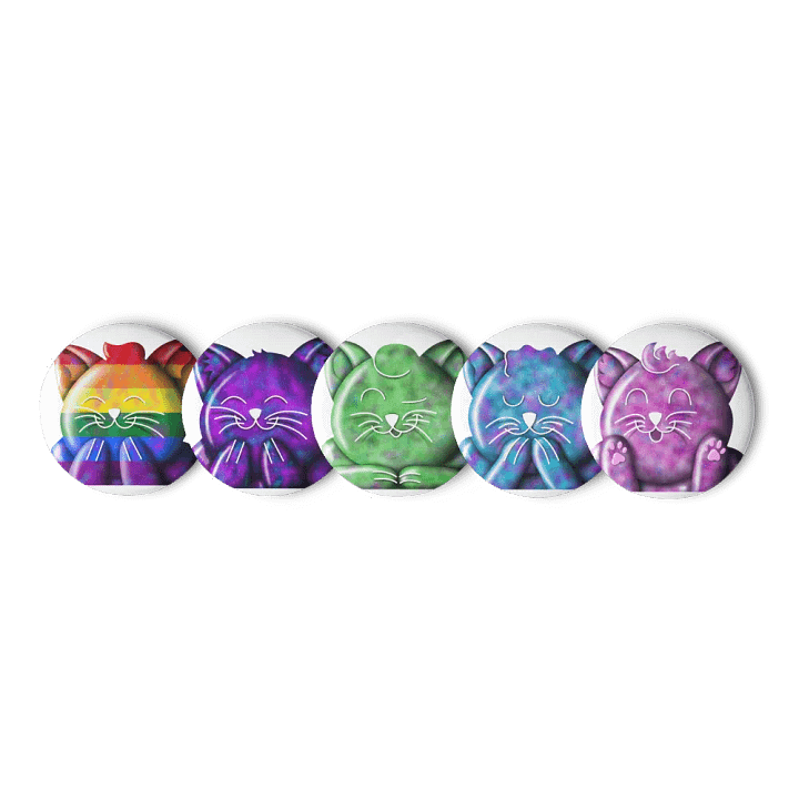 Galaxy Kitty Button Pins product image (3)
