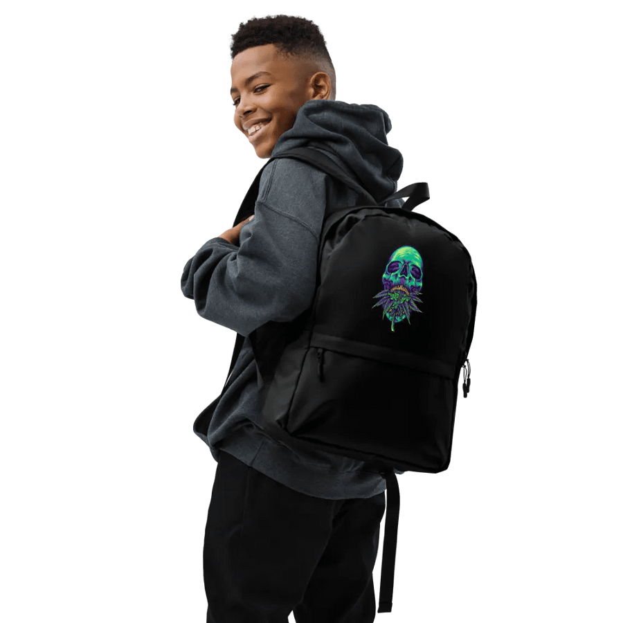 Ethereal Leaf Skull All-Over Backpack product image (7)