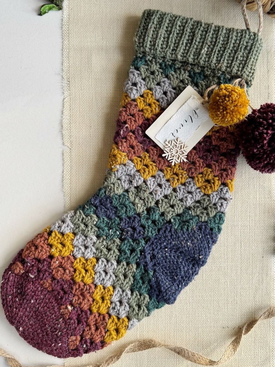 Easy Crochet Stocking Pattern / Granny Stitch Stocking / Traditional Crochet Stocking / Pdf Pattern product image (2)