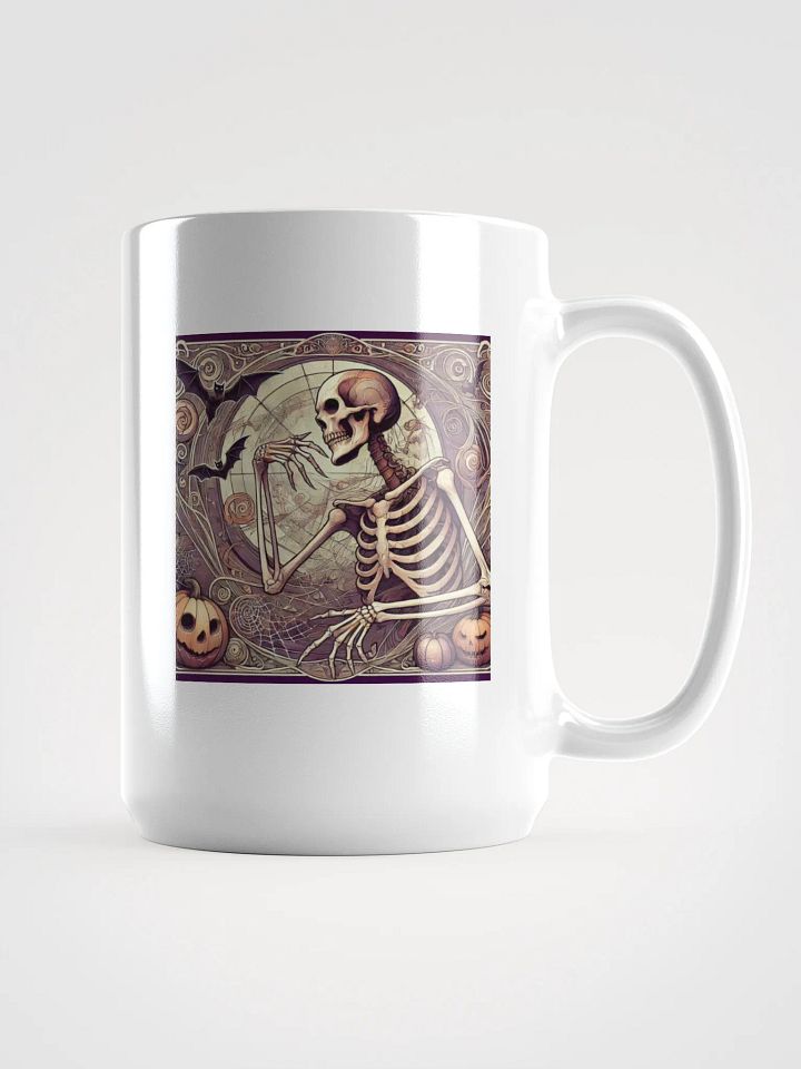 Art Nouveau Skeleton Coffee Mug - Gothic Elegance for Every Sip product image (1)