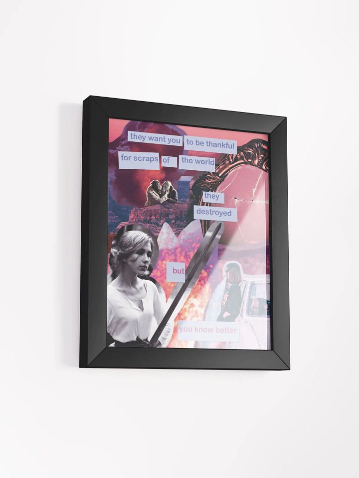 You Know Better Framed Art Print product image (2)
