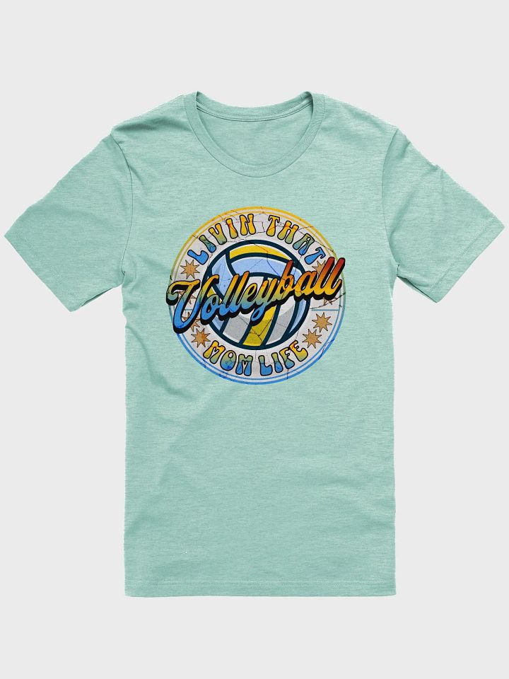 Livin That Mom Life Volleyball Circle T-Shirt product image (1)