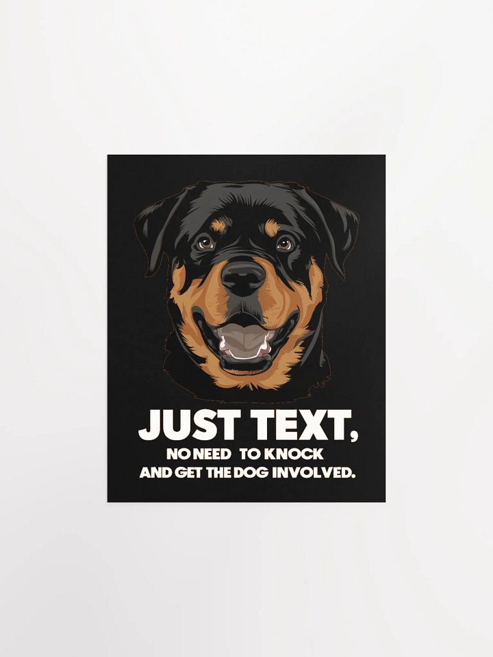 Rottweiler Just Text - Poster product image (1)